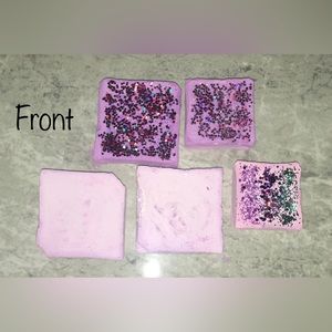 ASMR 3 purple half squares (not perfect), 2 (not perfect squares). Reforms